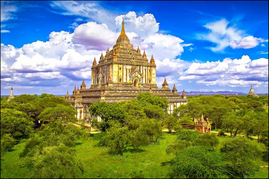 Thatbyinnyu, one of the best designs in  Bagan.